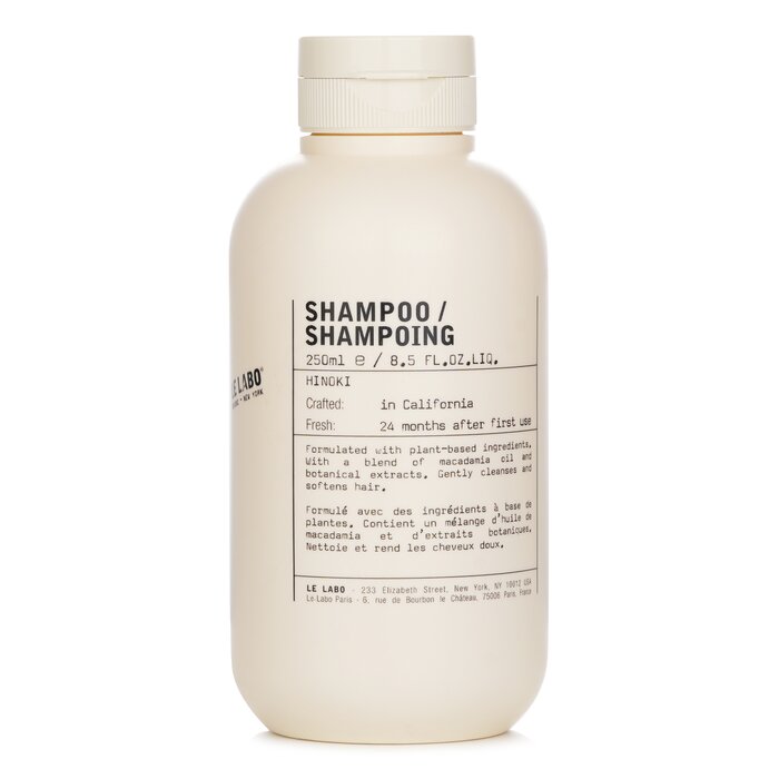 A thick, plant-based shampoo designed to gently cleanse, nourish & soften hair with a warm hinoki scent  Delivers a rich, creamy texture that lathers smoothly, removing impurities while leaving hair refreshed, hydrated & lightly perfumed  Enriches with macadamia seed oil to repair damaged strands, rosemary leaf extract to stimulate the scalp & rice extract to strengthen hair fibers  Infuses with panthenol, vitamin E & glycerin to boost moisture retention, improve elasticity & protect against environmental stress  Supports scalp health with coconut acid, guar hydroxypropyltrimonium chloride & sunflower extract for a balanced, soothed finish  Avoids parabens, phthalates & artificial colorants while remaining vegan, cruelty-free & formulated with a high percentage of natural origin ingredients  Suits all hair types including dry, sensitive & chemically treated hair, ideal for daily or weekly use depending on needs  Made in the USA